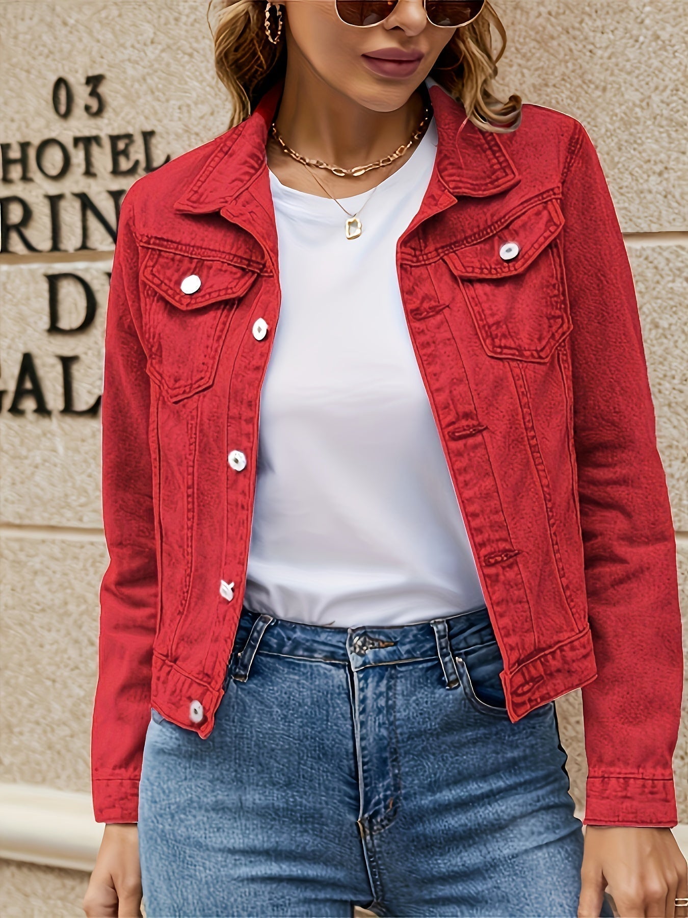 Miraye - Chaqueta de mezclilla con estilo