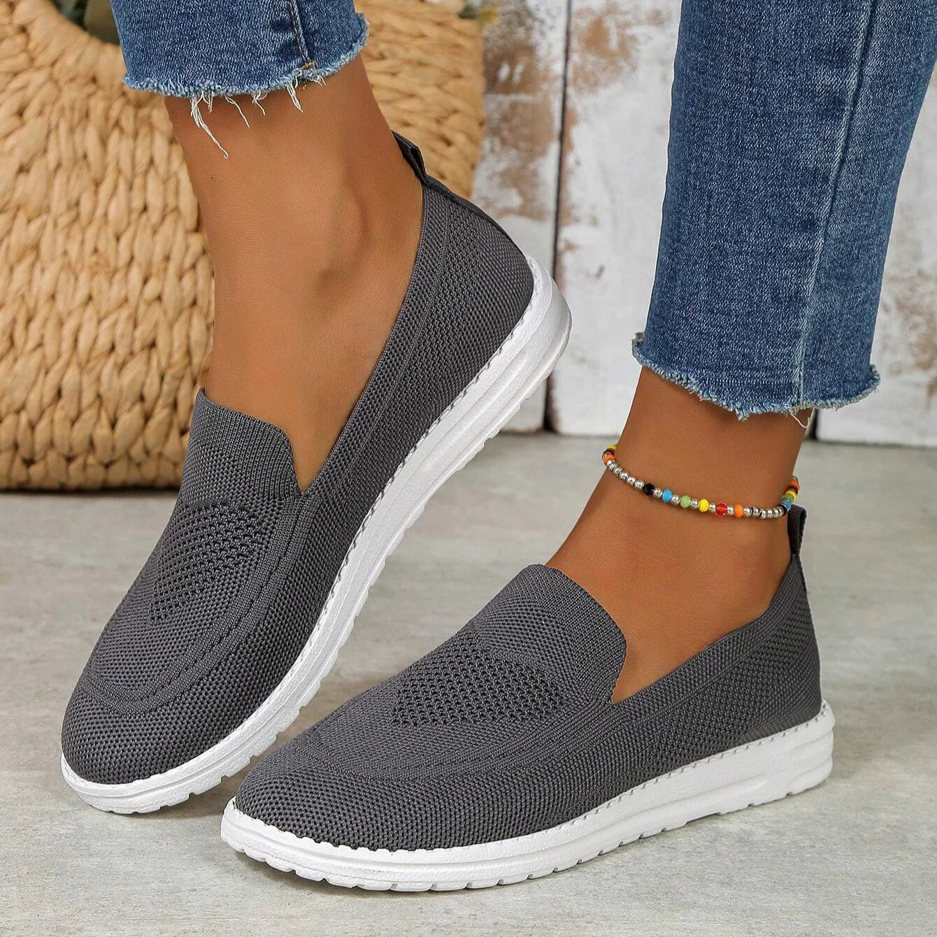 Emiliora – Slip-on walking sneakers til kvinder