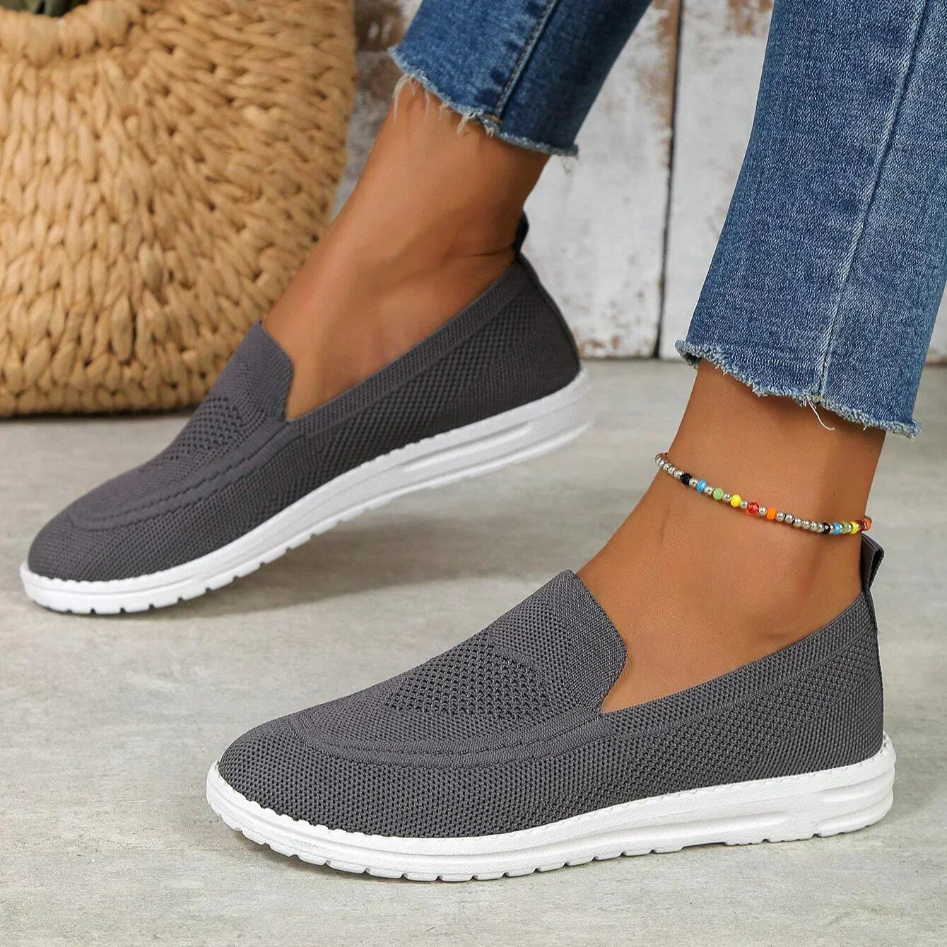 Emiliora – Slip-on walking sneakers til kvinder
