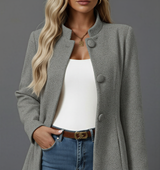 Eliza – Manteau féminin boutonné en ligne A