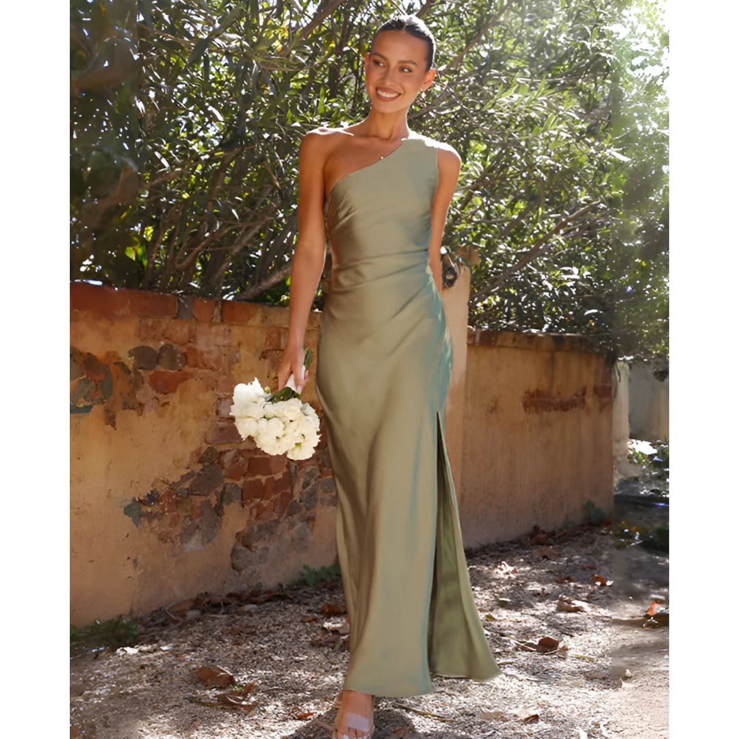 Jocelisse - Elegant asymmetrisk lang kjole
