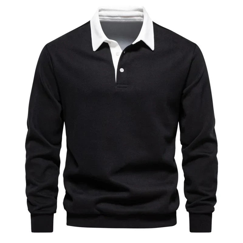 Lucien - Herre Premium Langærmet Polo Shirt
