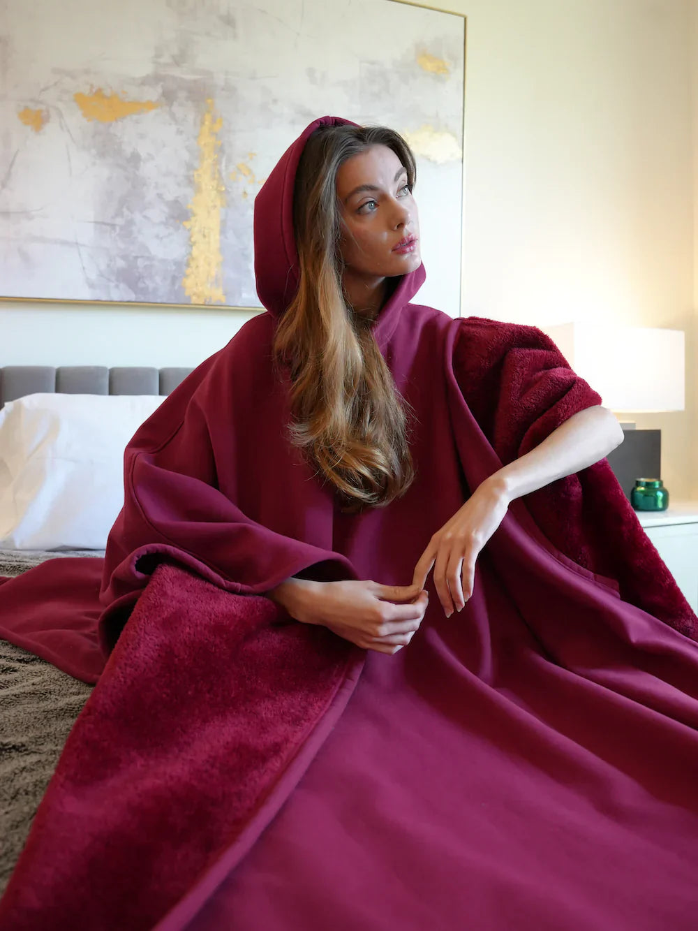 Felpa coperta unisex con cappuccio
