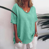 Laurielle - Damen Lockeres Komfort-Bluse mit langen Ärmeln