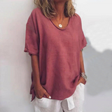 Laurielle - Damen Lockeres Komfort-Bluse mit langen Ärmeln