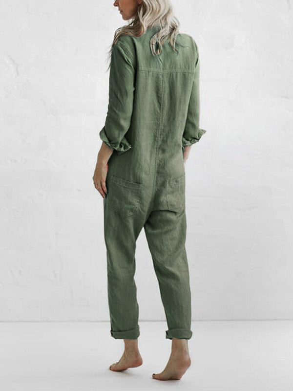 Amandine - Casual jumpsuit med lange ærmer