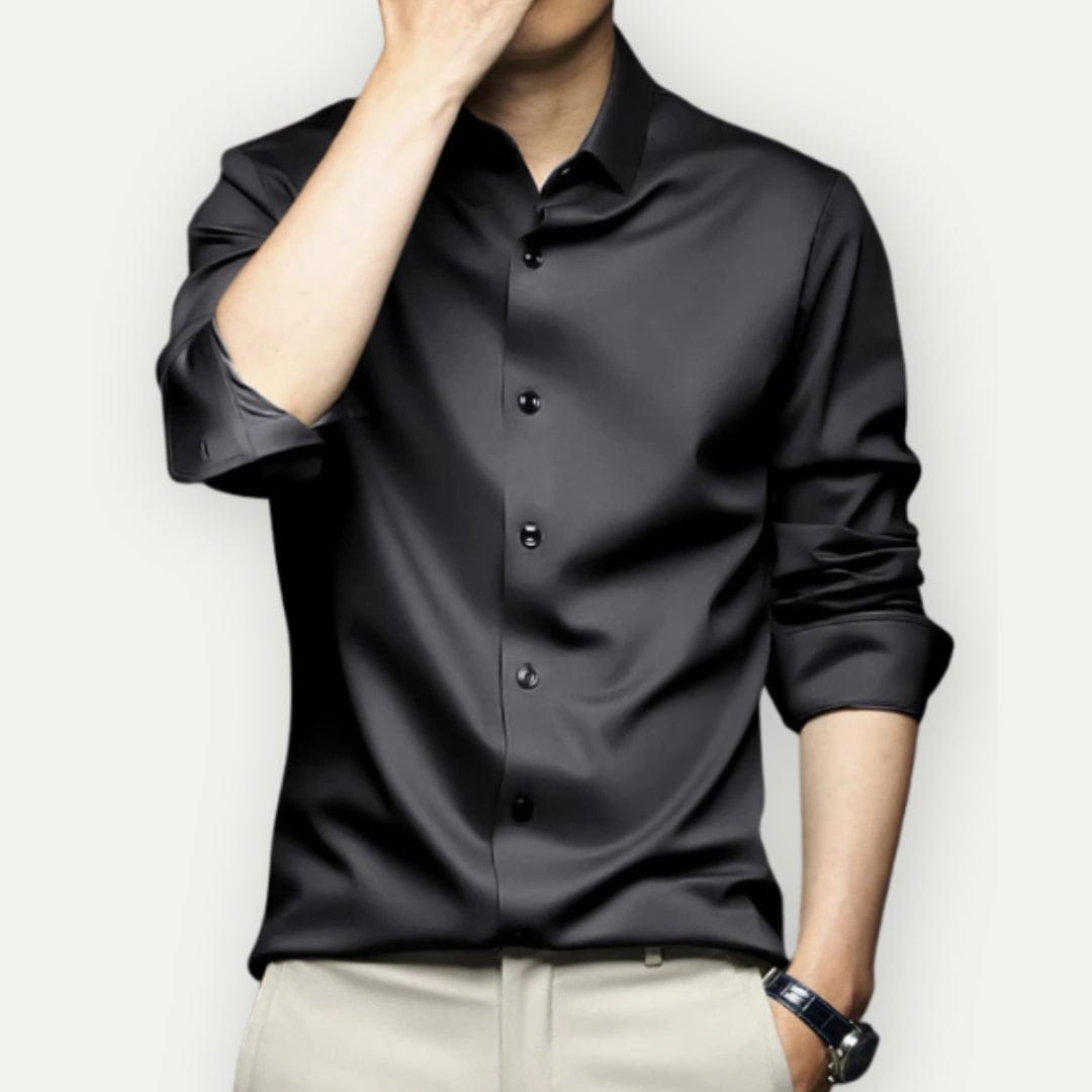 Sorenn - Camisa para hombre sin arrugas y sin planchar