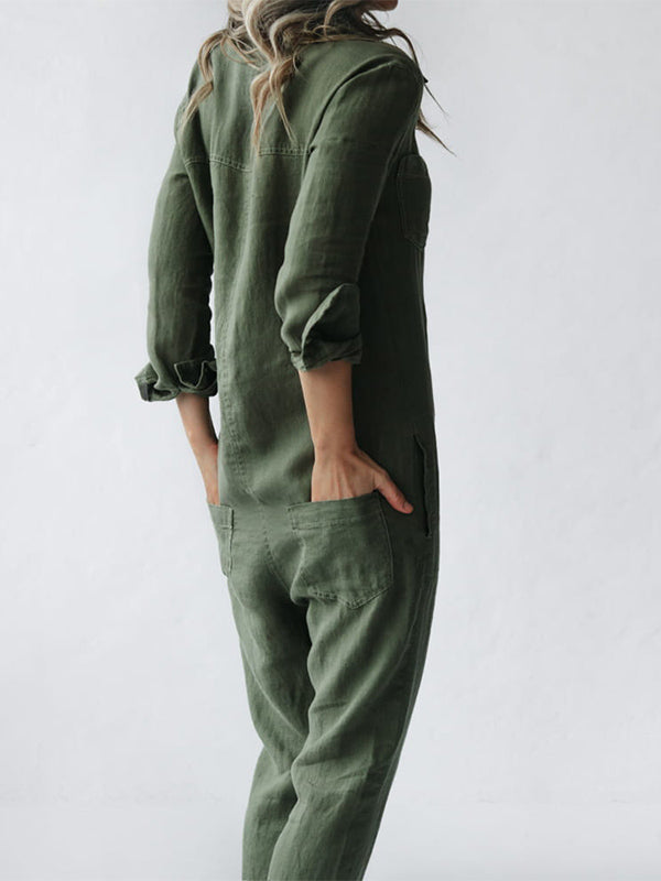 Amandine - Casual jumpsuit med lange ærmer