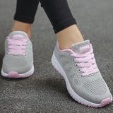 Elirah - Lace Up Casual Walking Sneakers for Women