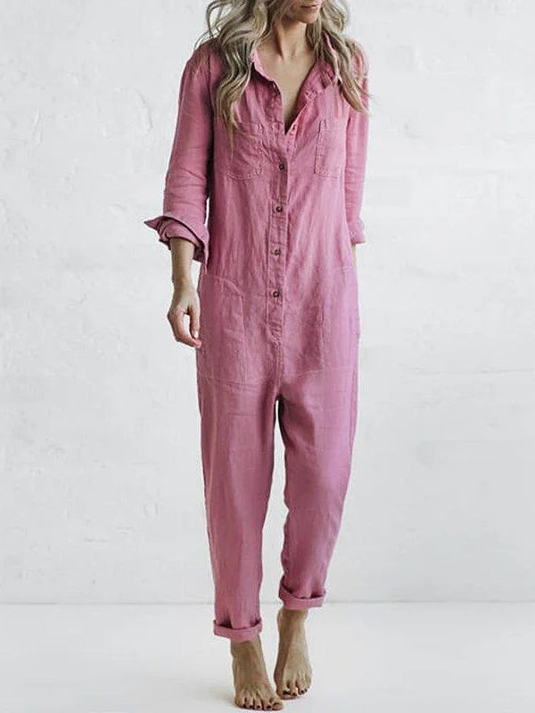 Amandine - Casual jumpsuit med lange ærmer