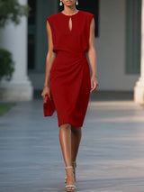 Celansé – Elegantné midi šaty s drapovaním