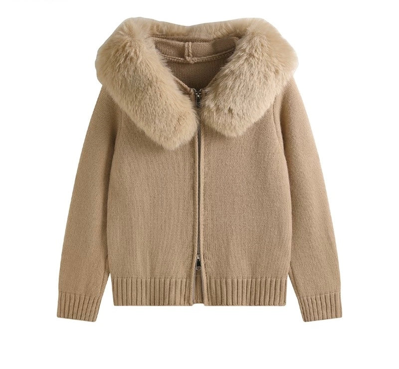 Elaria - Kunstpelz-Cardigan