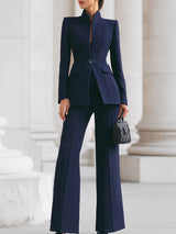 Lerisa - Damen Maßgeschneiderter Blazer- und Hosenanzug Set