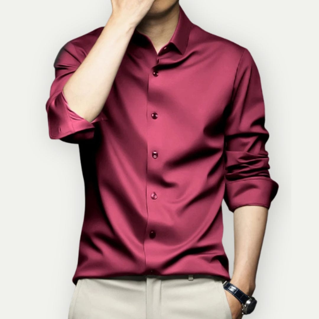 Sorenn - Camisa para hombre sin arrugas y sin planchar