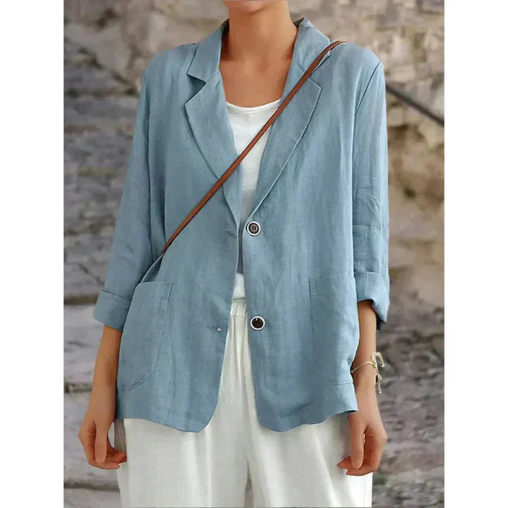 Magdara - Linen Relaxed Women Blazer