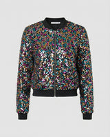 Zafrina - Damen-Bomberjacke mit Pailletten