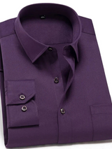 August | Camicia Uomo | Comfort Elasticizzato Antipiega