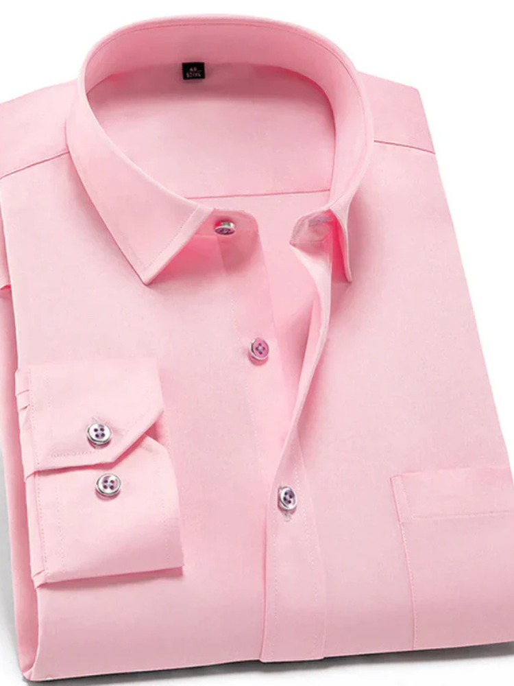 August | Herreskjorte | Strækbar Komfort Krølfri Pasform