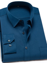 August | Camicia Uomo | Comfort Elasticizzato Antipiega