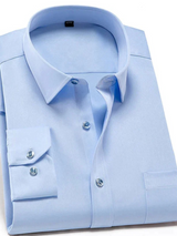 August | Camicia Uomo | Comfort Elasticizzato Antipiega