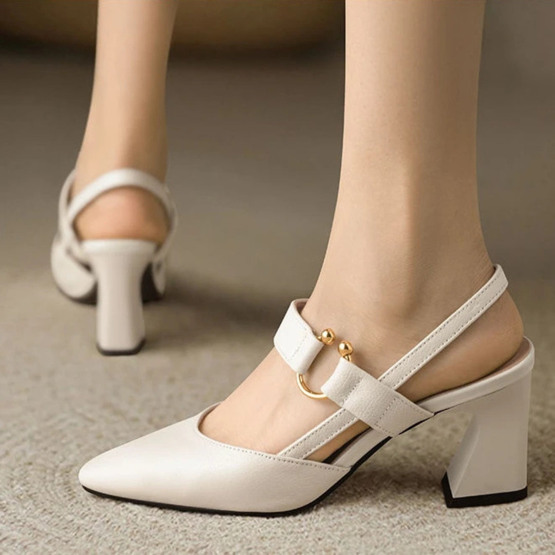 Clairenne – Slingback Mary Jane Block Heel
