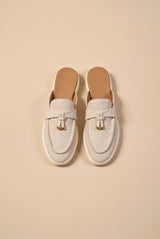 Elodie – Womens Solid Toe Slip On Flat Sandals