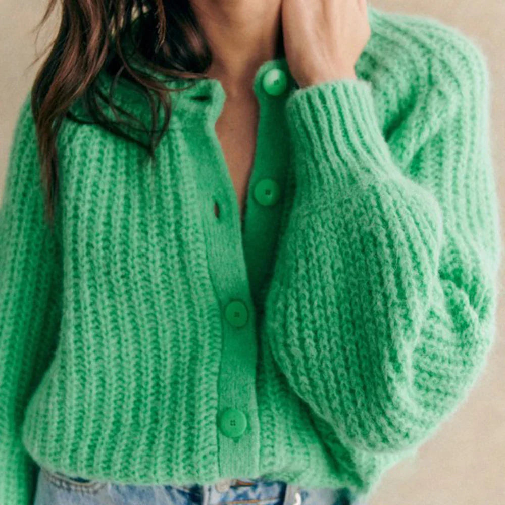 Marielle – Damen Winter Wollstrick-Cardigan