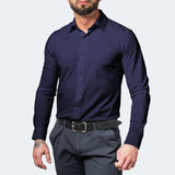 Damiaro – Herren knitterfreies Stretchhemd