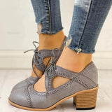 Rowena – Sapatos de Mulher com Salto, Atacadores e Tira em T