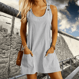 Nathalie – Gestreiftes Sommer-Strandkleid