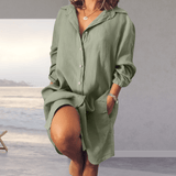 Lara – Oversized letné košeľové šaty