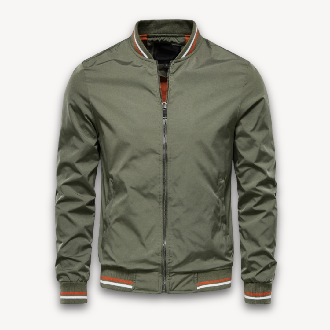 Taviero – Giacca Bomber Leggera con Colletto alla Coreana