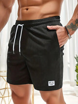 Marvello - Herre badeshorts med elastisk talje og snøre