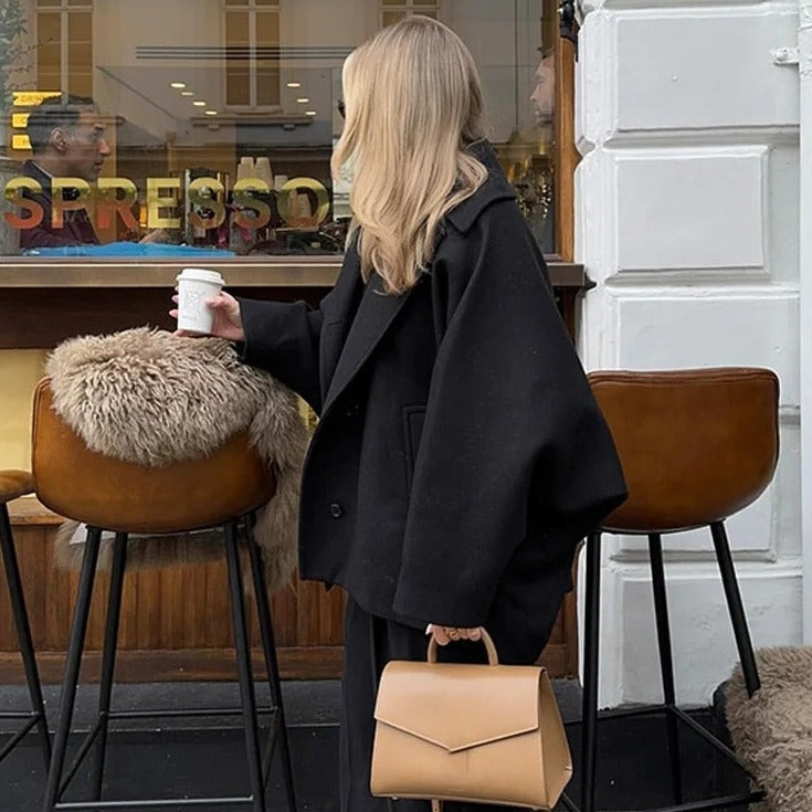 Calvera – Veste ample pour femme en mélange de laine