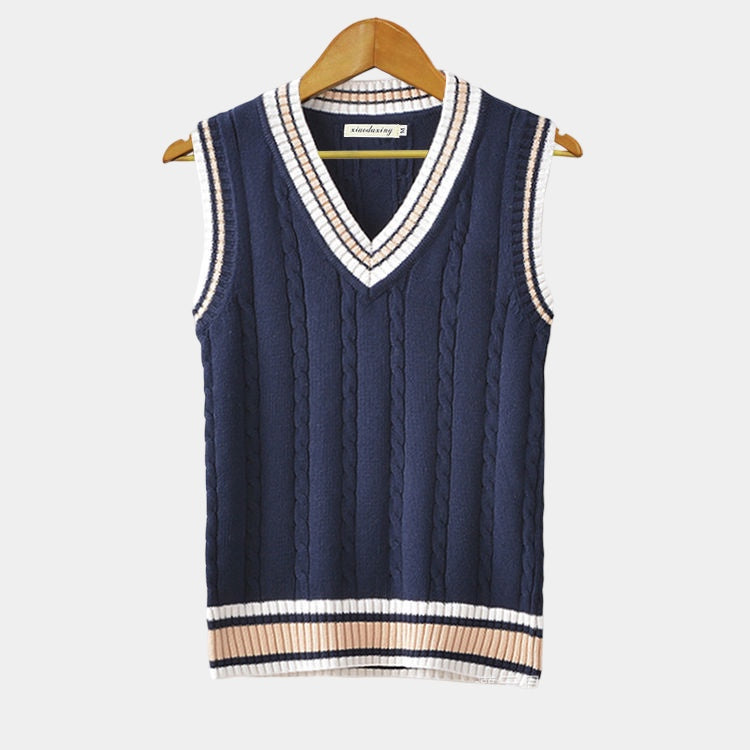 Brennor – Klassisk V-hals herre strikket sweatervest