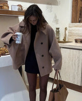 Elarise – Manteau oversize en laine pour femmes