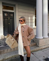 Elarise – Manteau oversize en laine pour femmes