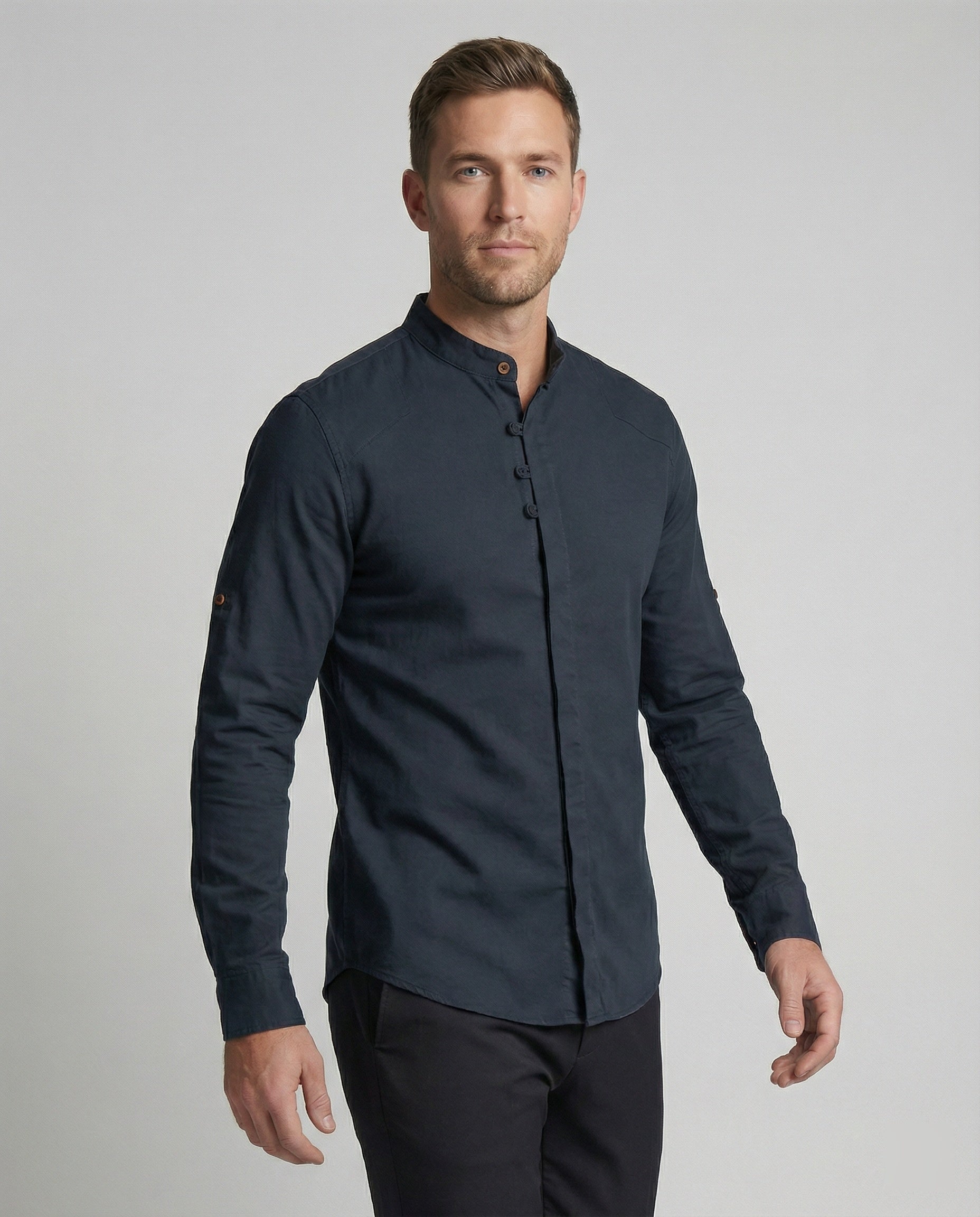 Kenzoir - Herre japansk stil skjorte