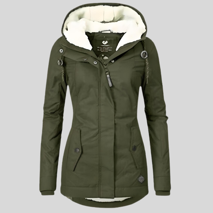 Giacca da pioggia da donna – Modello con cappuccio
