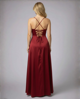 Lozendra - Női elegáns maxi ruha oldalsó sliccel