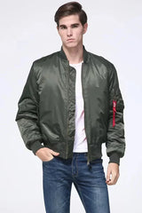 Ardeno - Unisex Μπουφάν Bomber με Κλείσιμο με Φερμουάρ