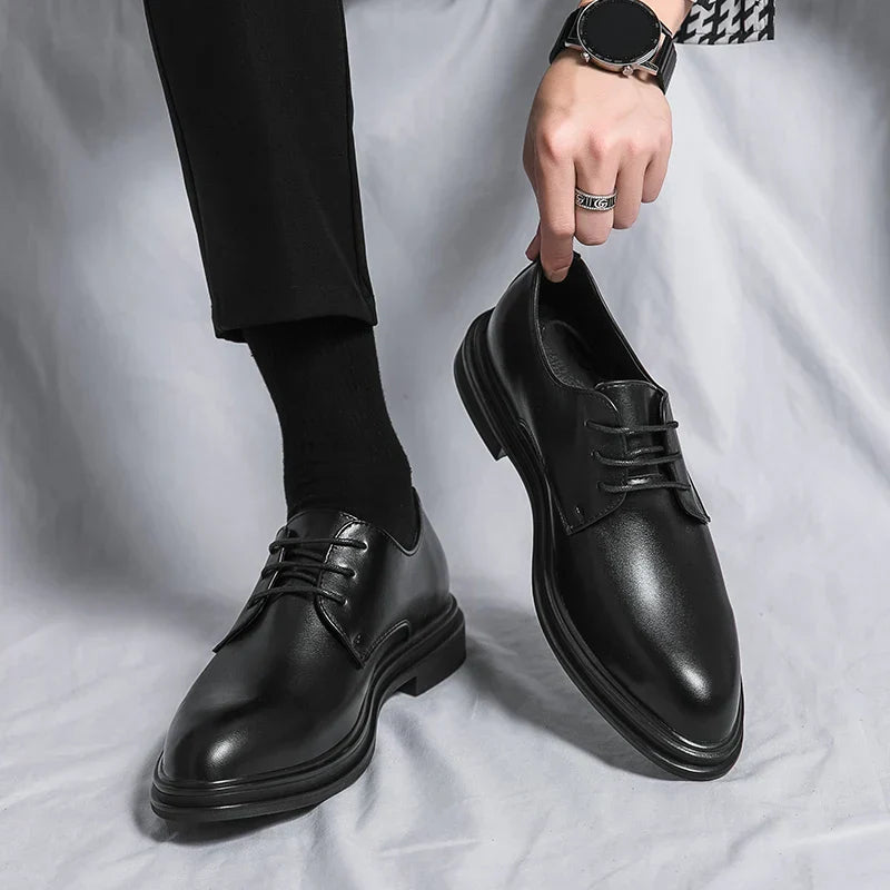Nario – Mens Patent Derby Dress Shoes