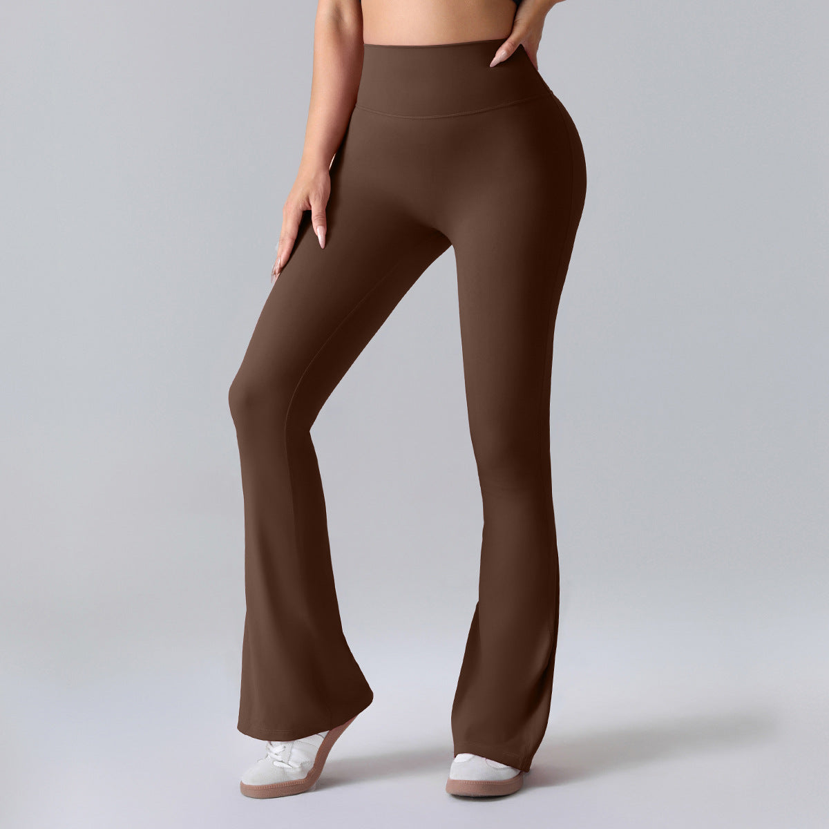 Nianna - Leggings fitness a vita alta svasati