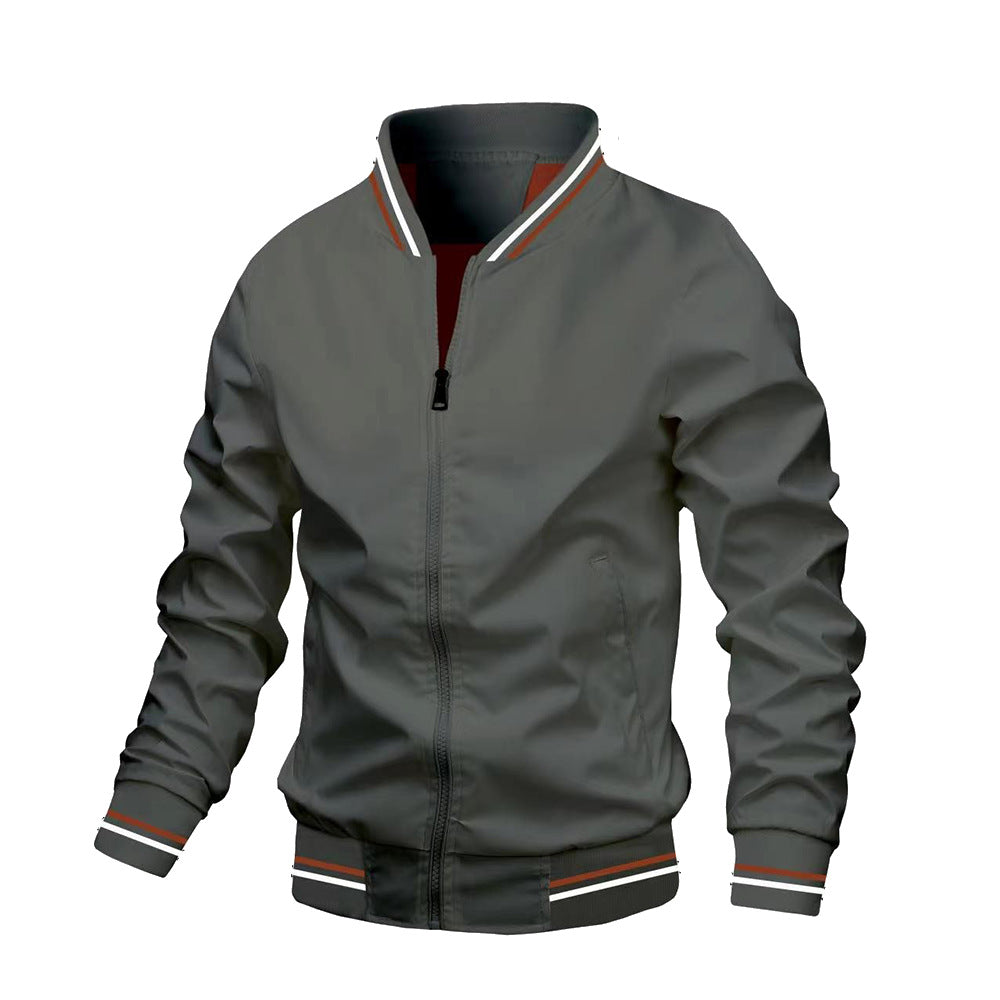 Taviero – Giacca Bomber Leggera con Colletto alla Coreana
