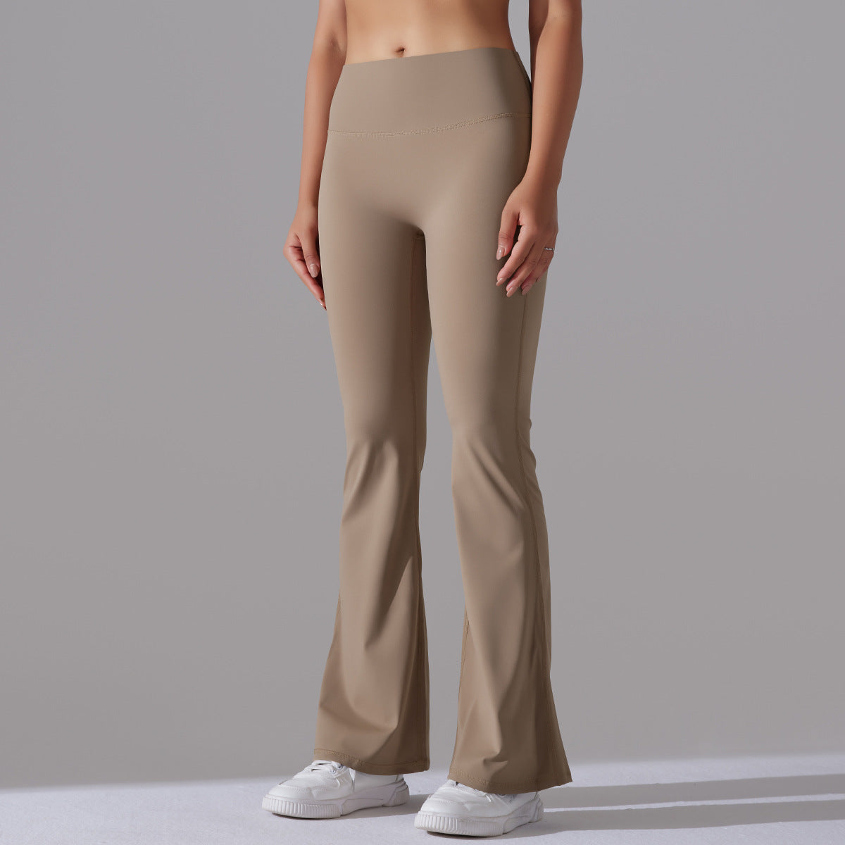 Nianna - Leggings fitness a vita alta svasati