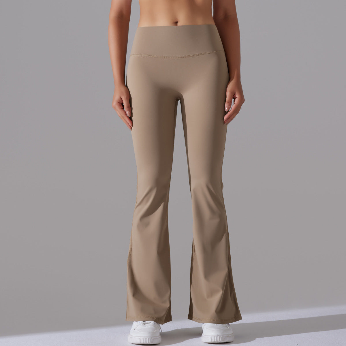 Nianna - Leggings fitness a vita alta svasati