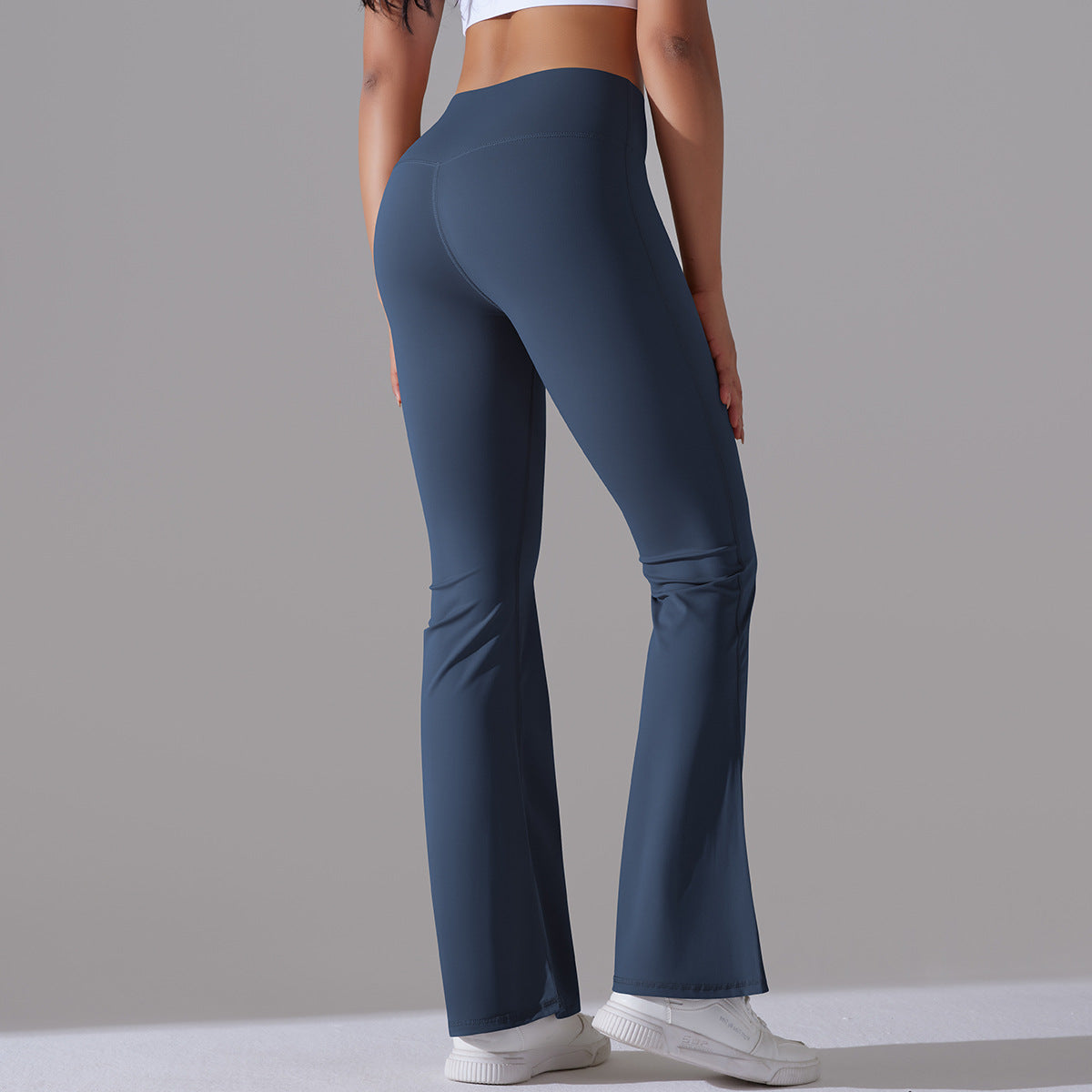 Nianna - Leggings fitness a vita alta svasati