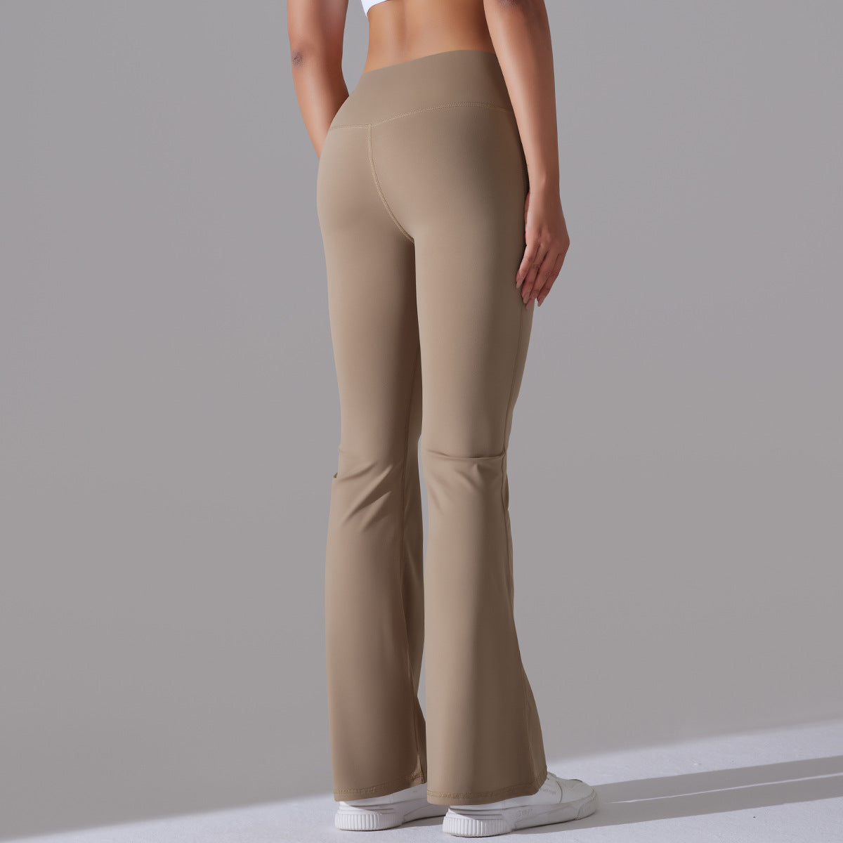 Nianna - Leggings fitness a vita alta svasati