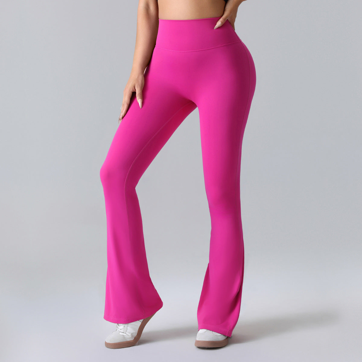 Nianna - Leggings fitness a vita alta svasati