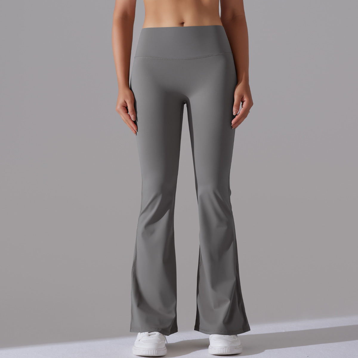 Nianna - Leggings fitness a vita alta svasati
